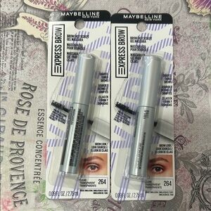 2X Maybelline Express Brow Fast Sculpt gel Clear Mascara #264 clear